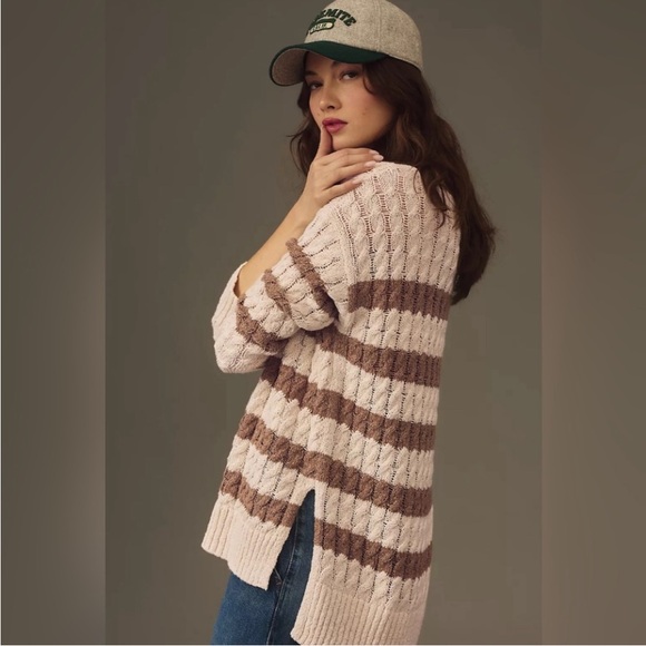 Anthropologie Pilcro Longline Stitch Sweater NWOT - Picture 2 of 7